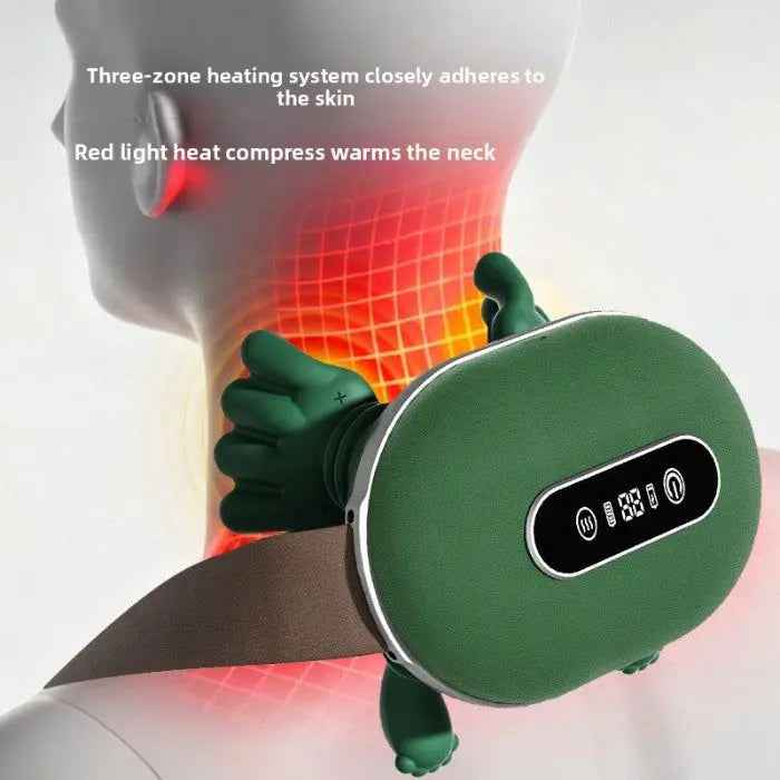 Wearable neck and shoulder massager with heat — primary view