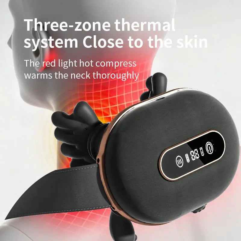 Wearable neck and shoulder massager with heat — additional view 7