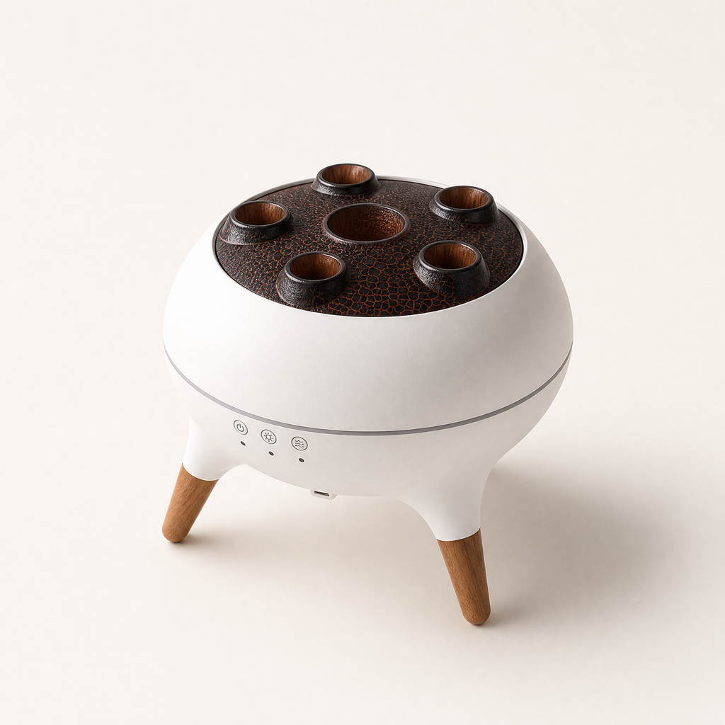 Humidifier with Remote Control and Colorful Light, shown in a clear product image