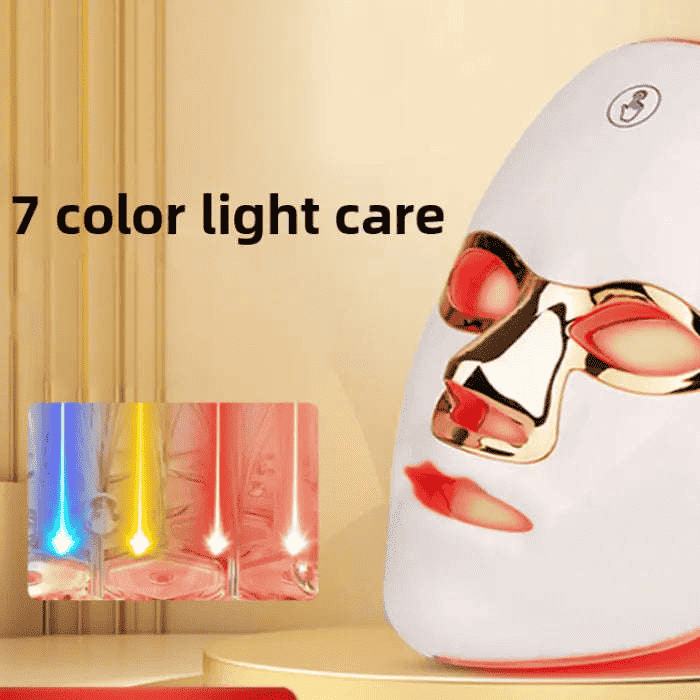 7-color LED face light mask — primary view
