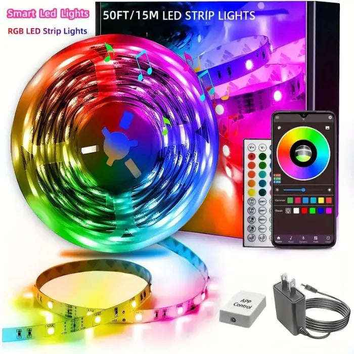 Smart RGB music LED strip lights — primary view