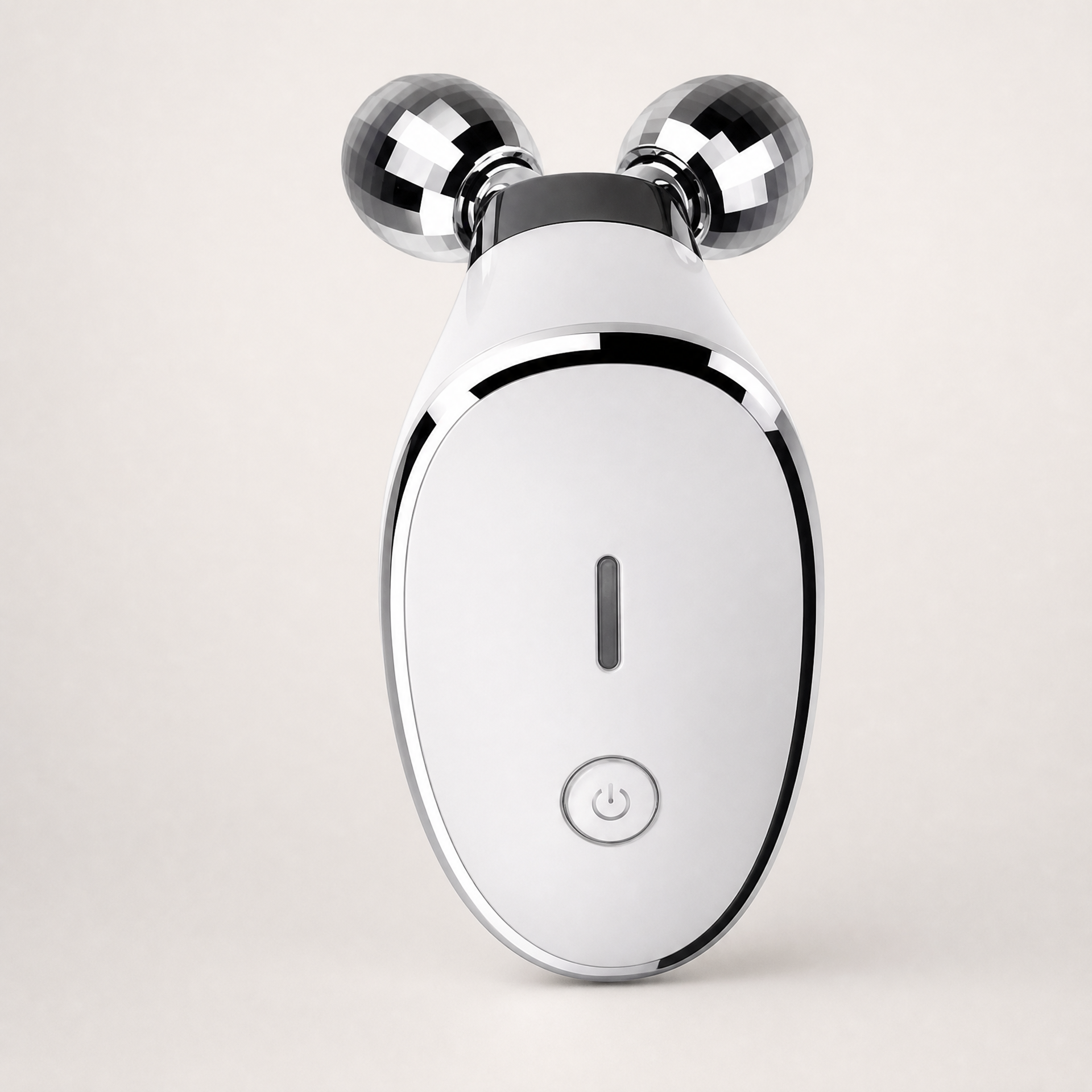 Dual Ball Facial Roller Massager shown in a clear product image