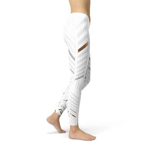 White stripes leggings — additional view 2