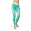 Turquoise sports leggings — primary view