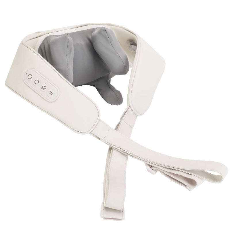 Wearable heated neck and shoulder massager — primary view