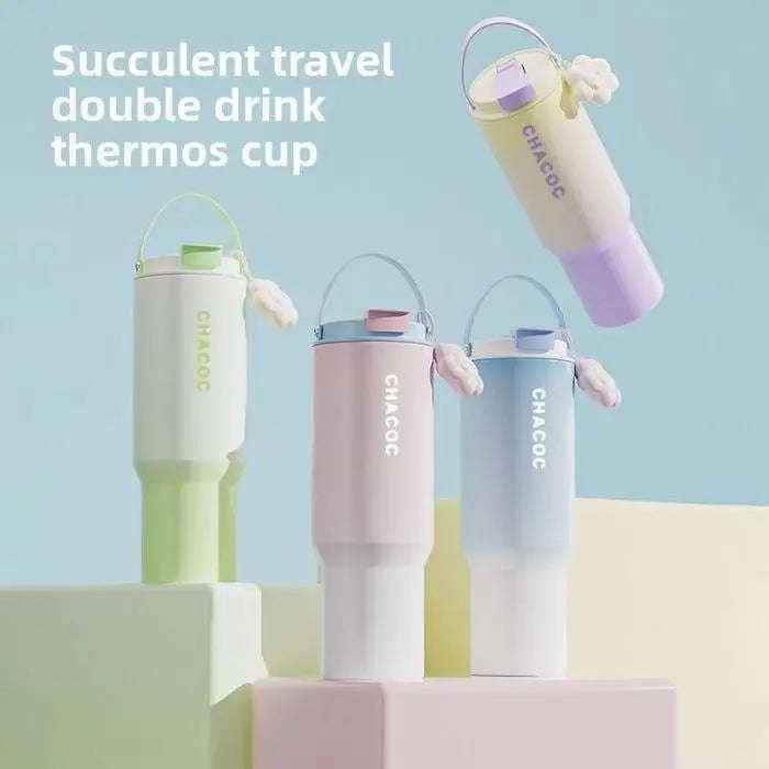 Insulated stainless steel tumbler — primary view