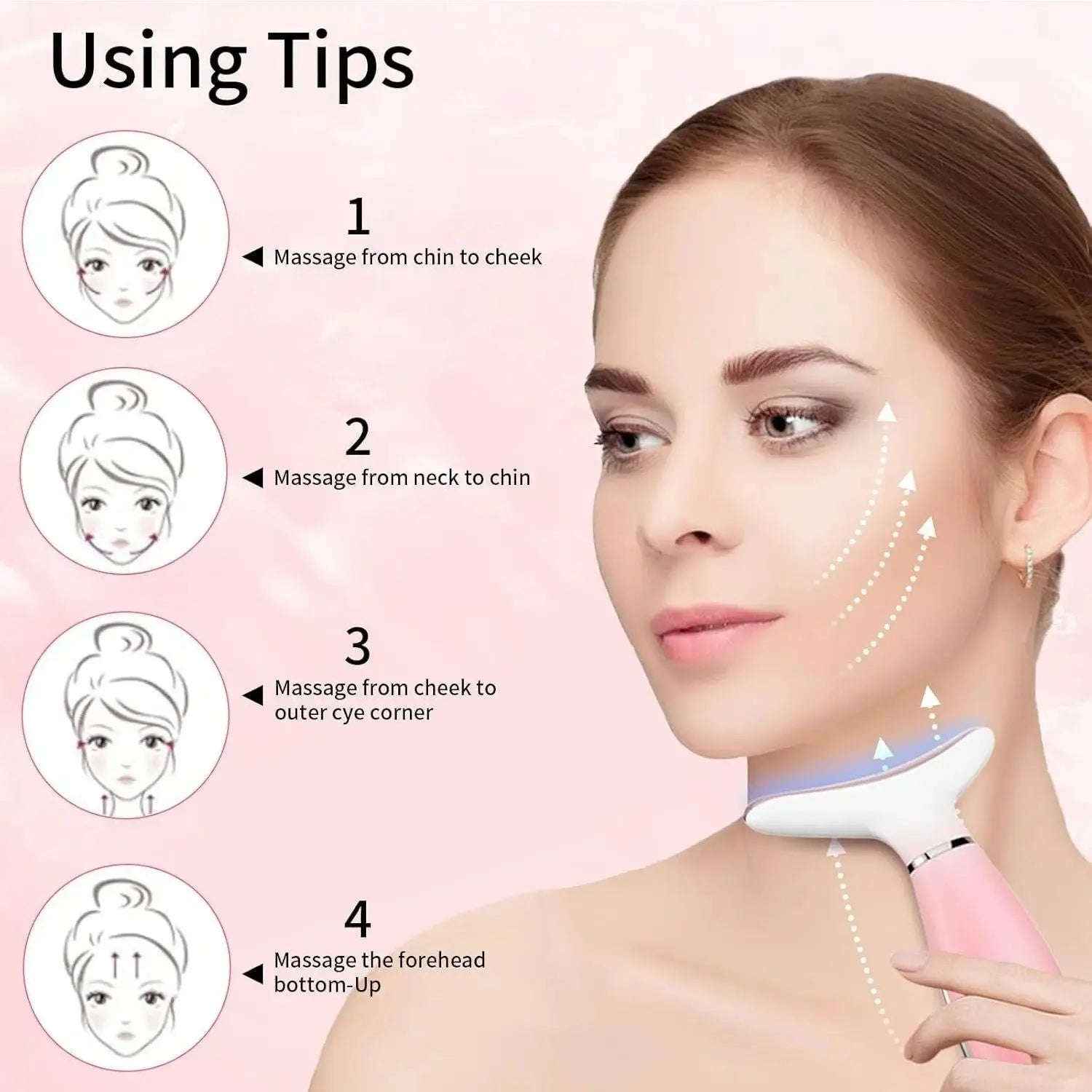 Face and neck massager with warmth — additional view 4