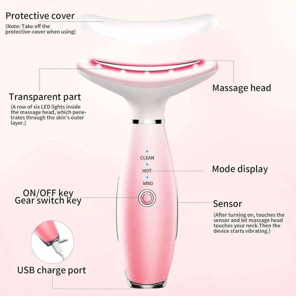 Face and neck massager with warmth — additional view 5