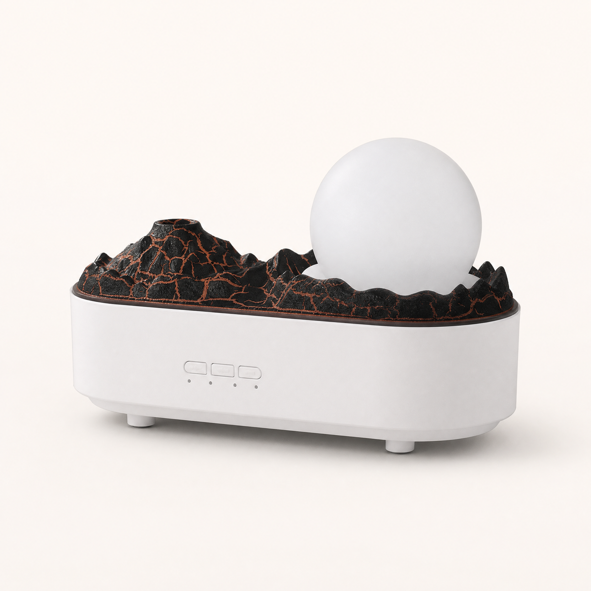 Translation missing: en.Desktop Humidifier with Flame Effect and Aromatherapy, shown in a clear product image content.product_image_main