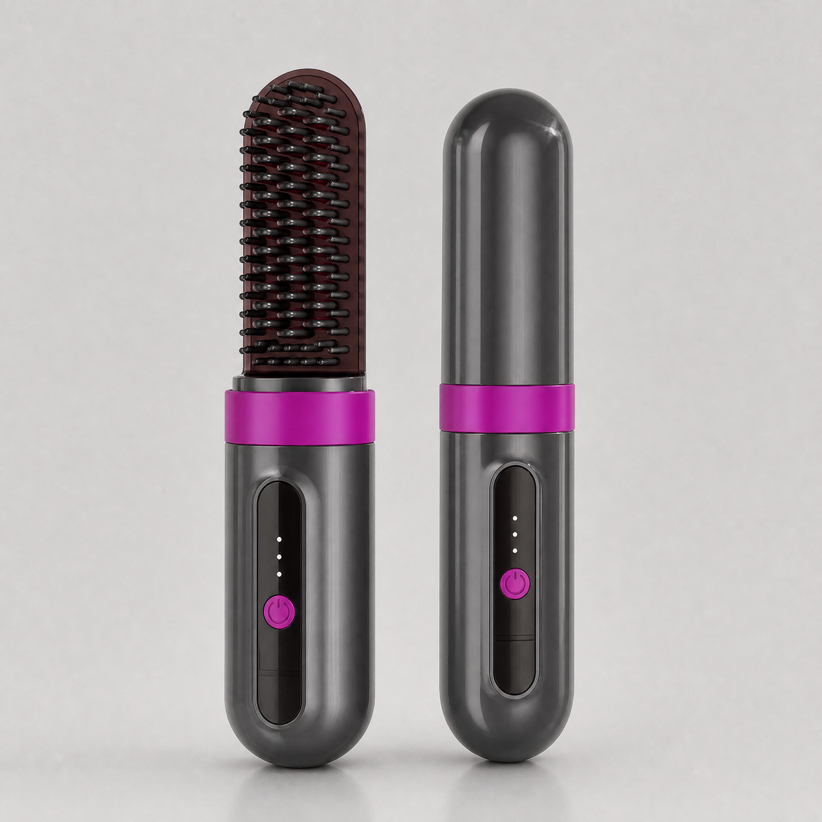 Cordless 2-in-1 Ionic Hair Straightener and Curler, shown in a clear product image