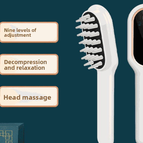 Vibrating scalp massage comb with light — additional view 2