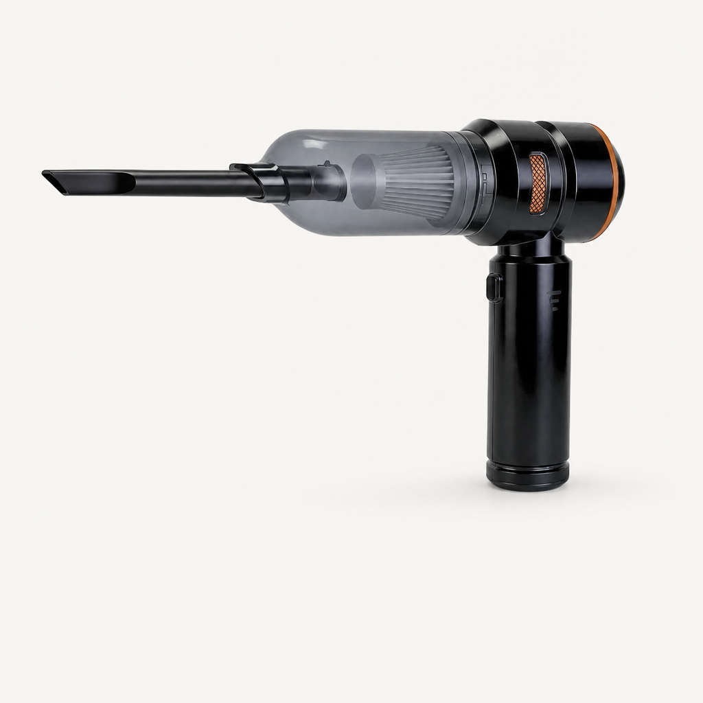 Turbo Air Duster Vacuum - 4-in-1 Powerful Cleaning Solution for Dust and Debris shown in a clear product image