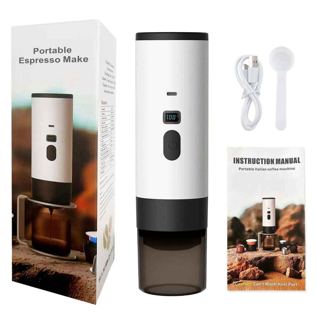 Portable Espresso Maker - Compact and Travel-Friendly Espresso Machine-Kitchen Appliances-Splashis-Splashis