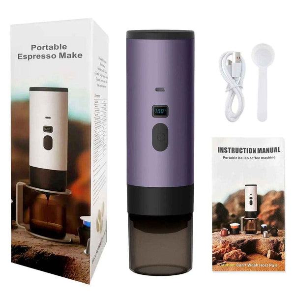 Portable Espresso Maker - Compact and Travel-Friendly Espresso Machine-Kitchen Appliances-Splashis-Color:Lavender Purple Default-Splashis