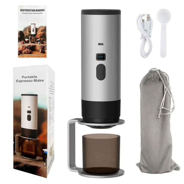 Portable Espresso Maker - Compact and Travel-Friendly Espresso Machine-Kitchen Appliances-Splashis-Color:Galaxy Gray-Splashis