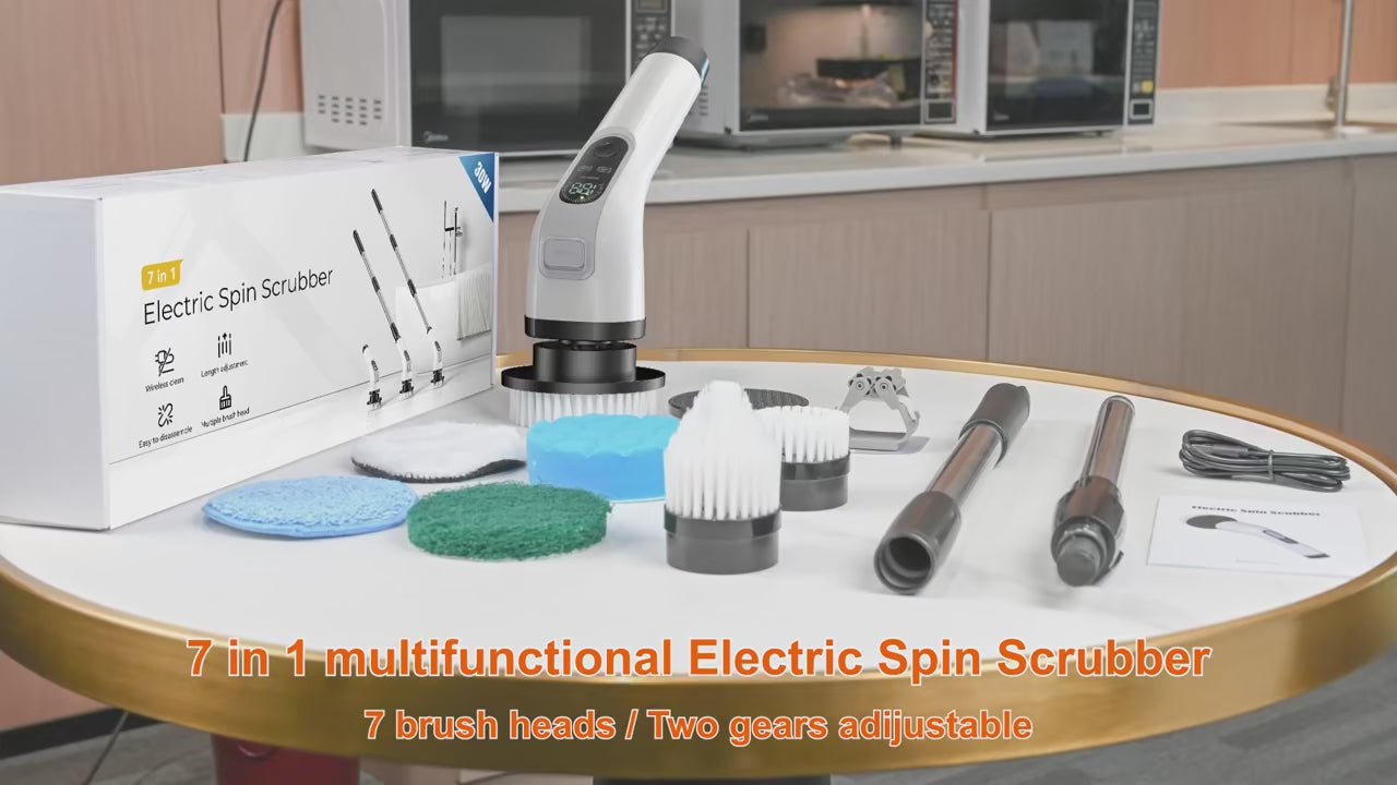 Spin Cordless Electric Scrubber for Effortless Cleaning and Ultimate Convenience-Electric Window Cleaners-Splashis-Splashis