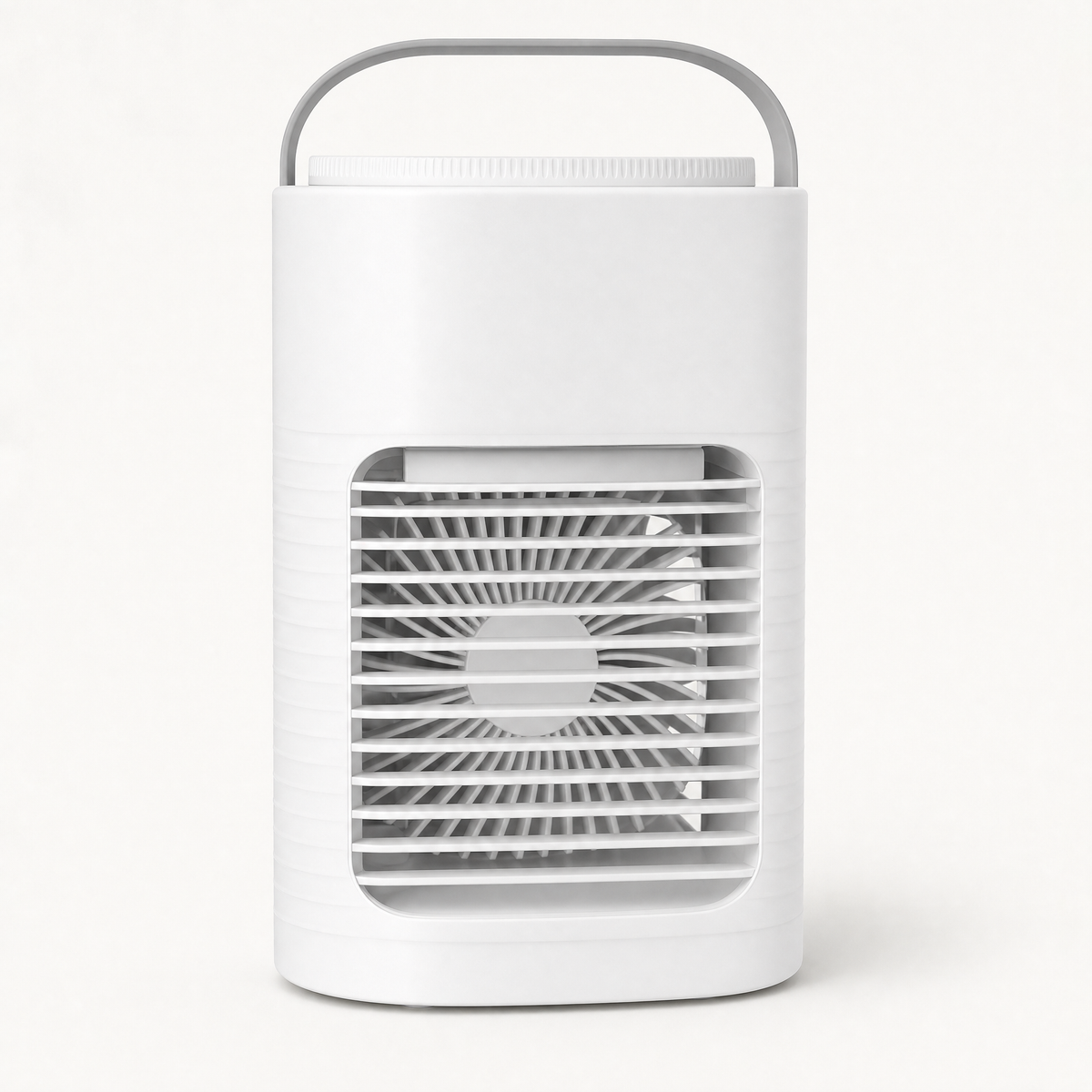 USB Desktop Cooling Fan with Mist Function and RGB Light, shown in a clear product image