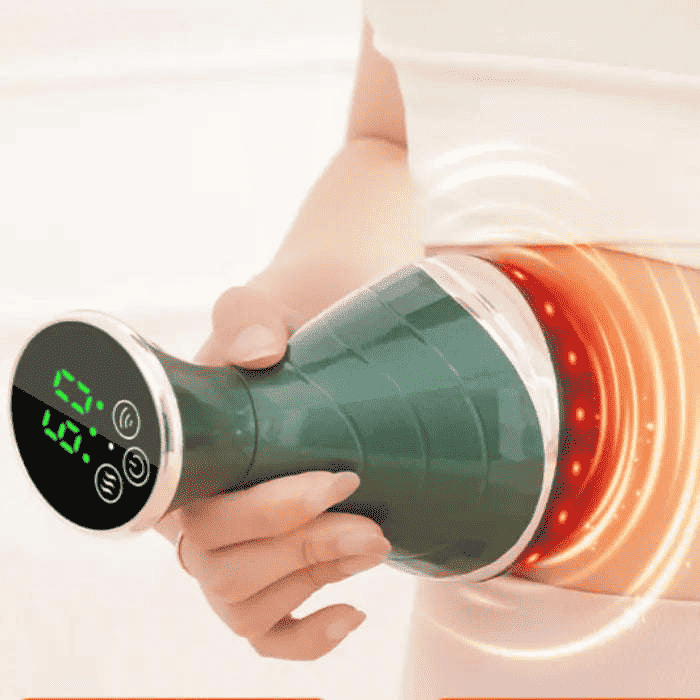 Handheld massager with warmth and light — additional view 3