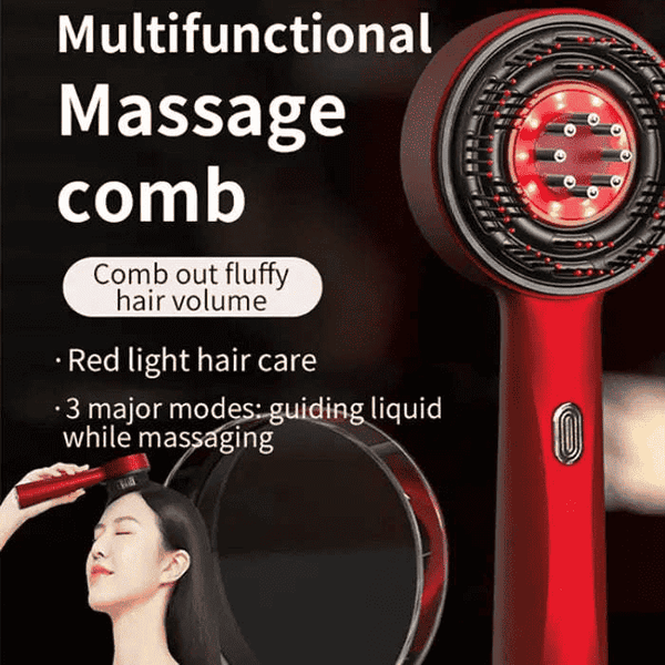 Scalp massage comb with light — additional view 2