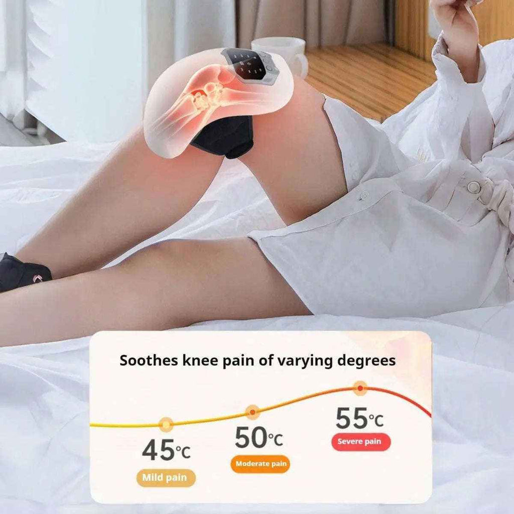 Heated knee massager wrap with vibration — additional view 4