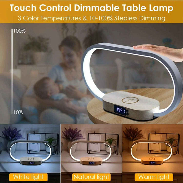 3-in-1 wireless charging lamp — primary view
