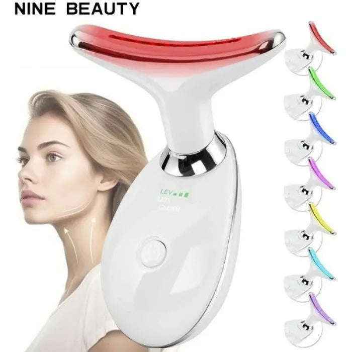 7-color LED neck and face care device — primary view