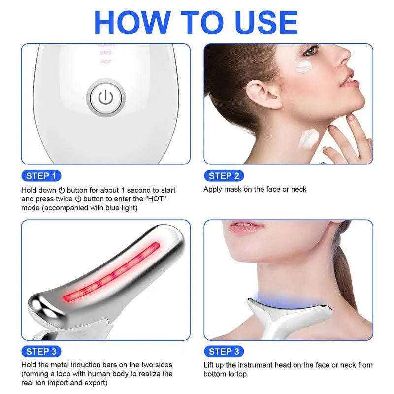 7-color LED neck and face care device — additional view 4