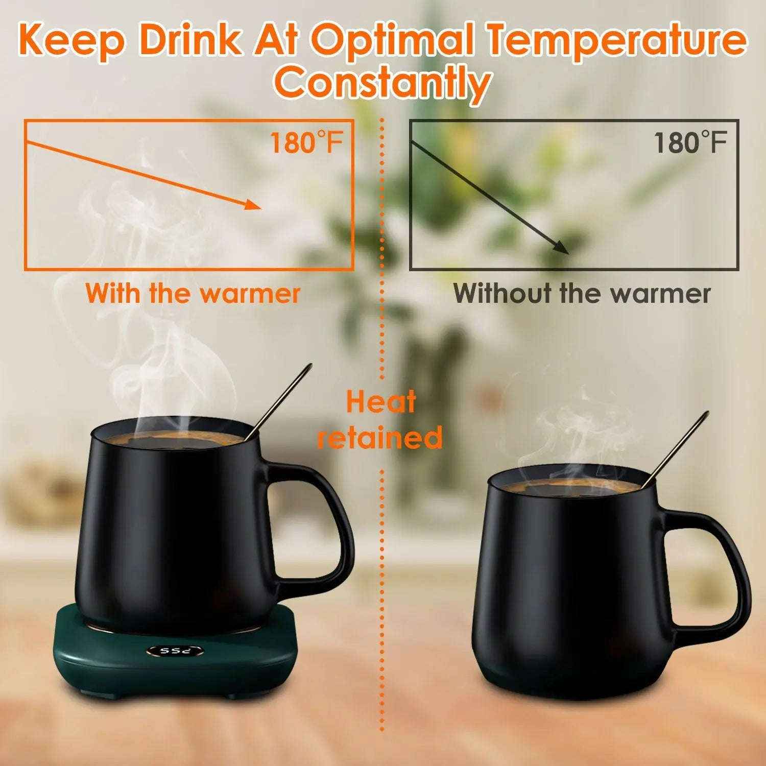 Smart Cup Warmer for Coffee & Tea - Perfect Temperature Control Image secondaire du produit