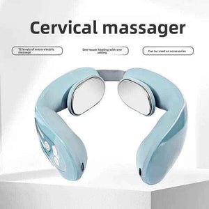 Cordless neck massager with heat — pulse modes, USB, image 4