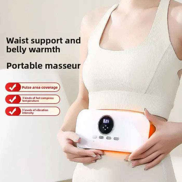 Heated waist wrap with vibration massage — primary view