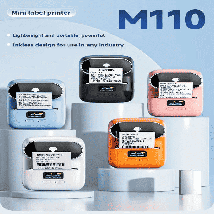 Bluetooth label printer M110 — primary view