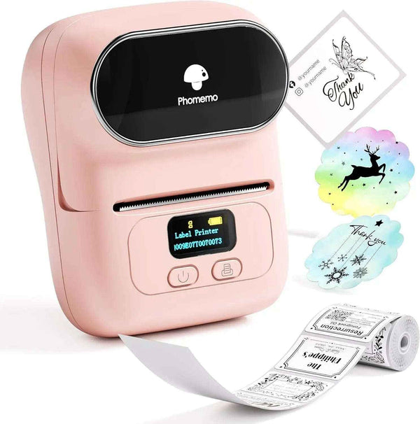Smart Bluetooth Label Printer - M110 Mini Printer for Effortless Labeling and Organization-Home Office Storage-Splashis-Model:M110 Pink-Splashis