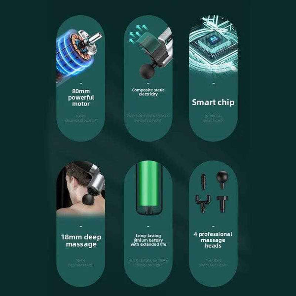 Smart percussion massage gun with display — additional view 3
