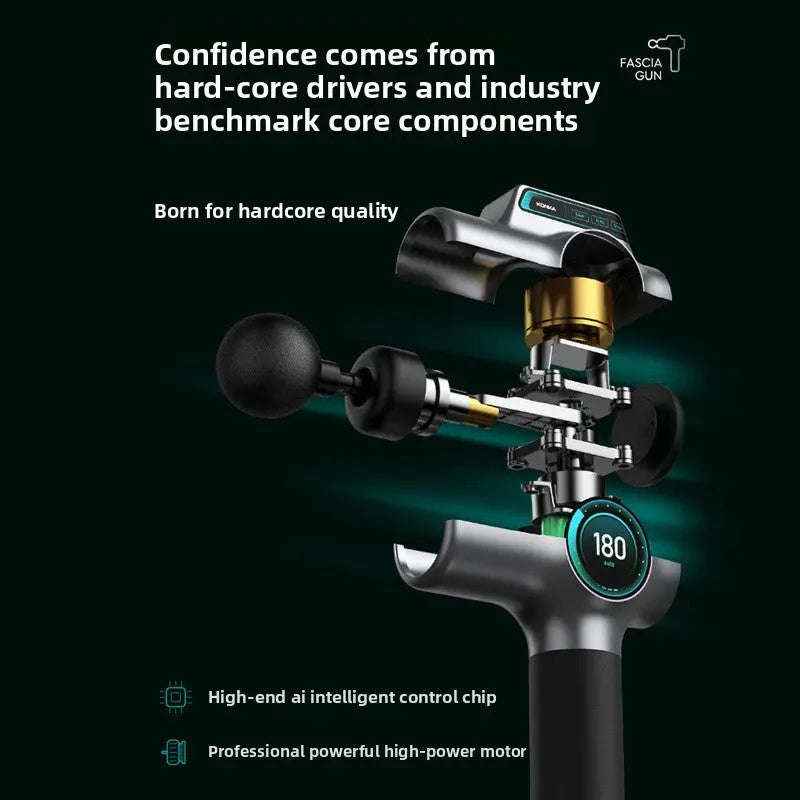 Smart percussion massage gun with display — additional view 2