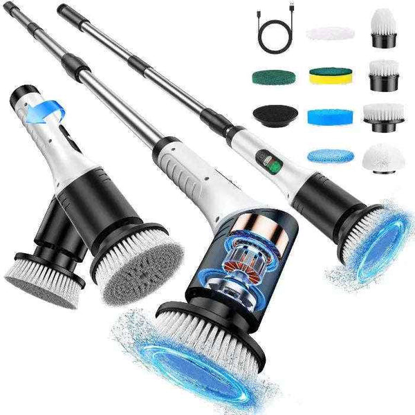 Cordless electric spin scrubber — primary view
