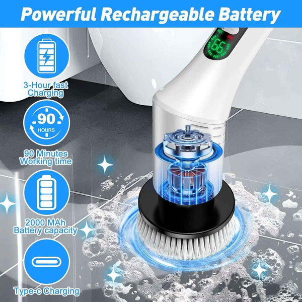 Cordless electric spin scrubber — additional view 4