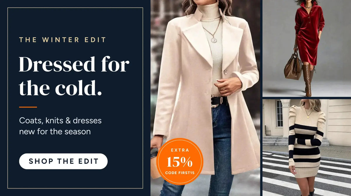 The Winter Edit - coats, knits and dresses, extra 15% off with code FIRST15