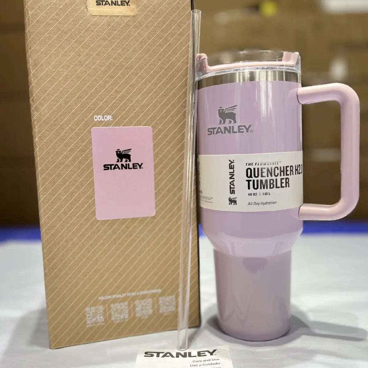 64oz insulated stainless steel tumbler with handle and straw — additional view 8