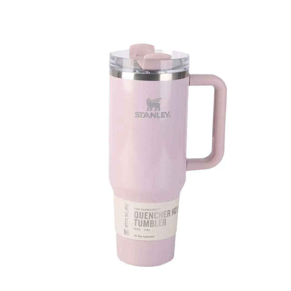 64oz insulated stainless steel tumbler with handle and straw — additional view 5