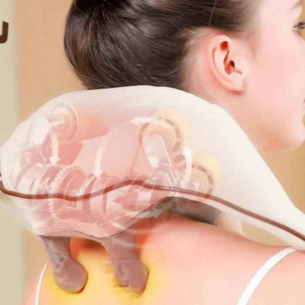 Shoulder and neck massager with heat — additional view 3