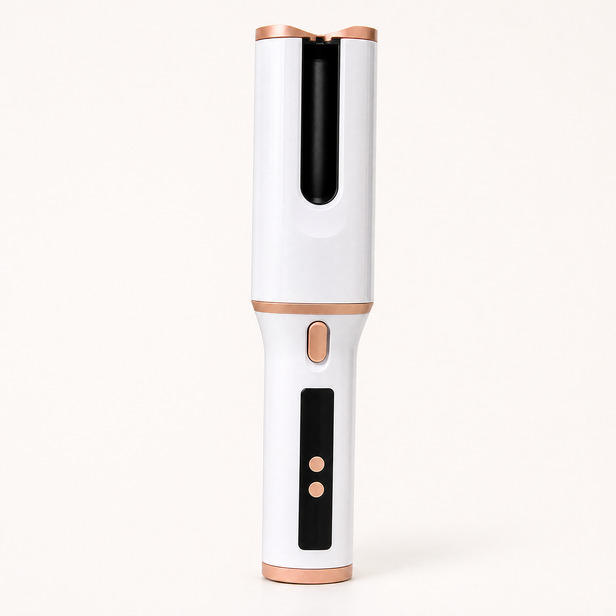Cordless Automatic Curling Iron with Alloy Barrel 5200mAh, shown in a clear product image