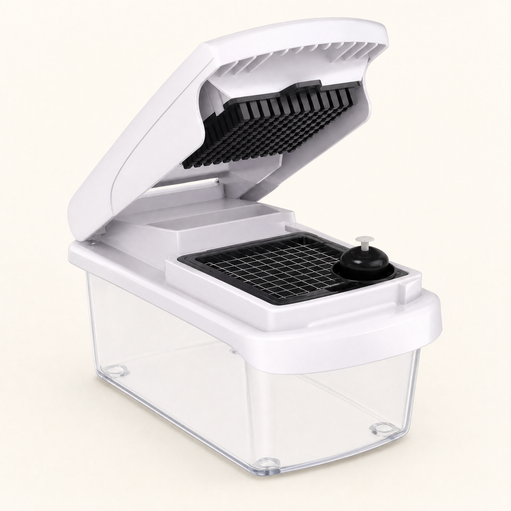 Master 15-in-1 Vegetable Chopper for Quick and Easy Meal Prep shown in a clear product image