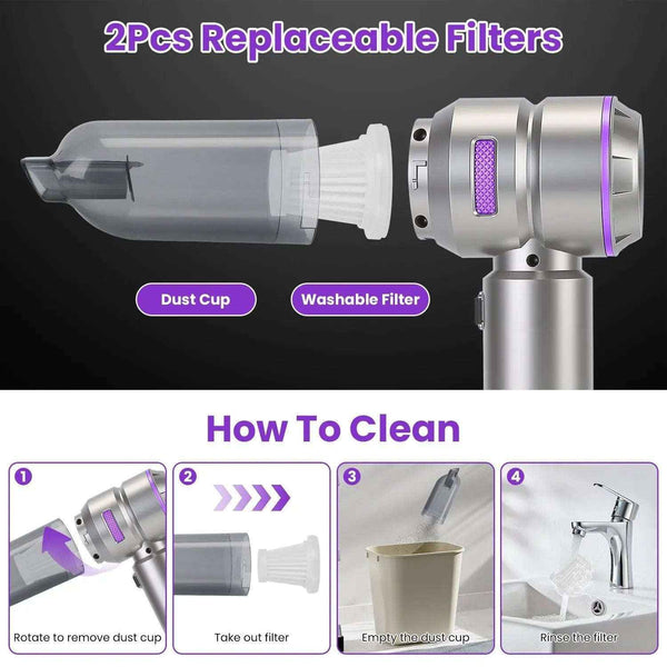 Cordless air duster vacuum — additional view 7