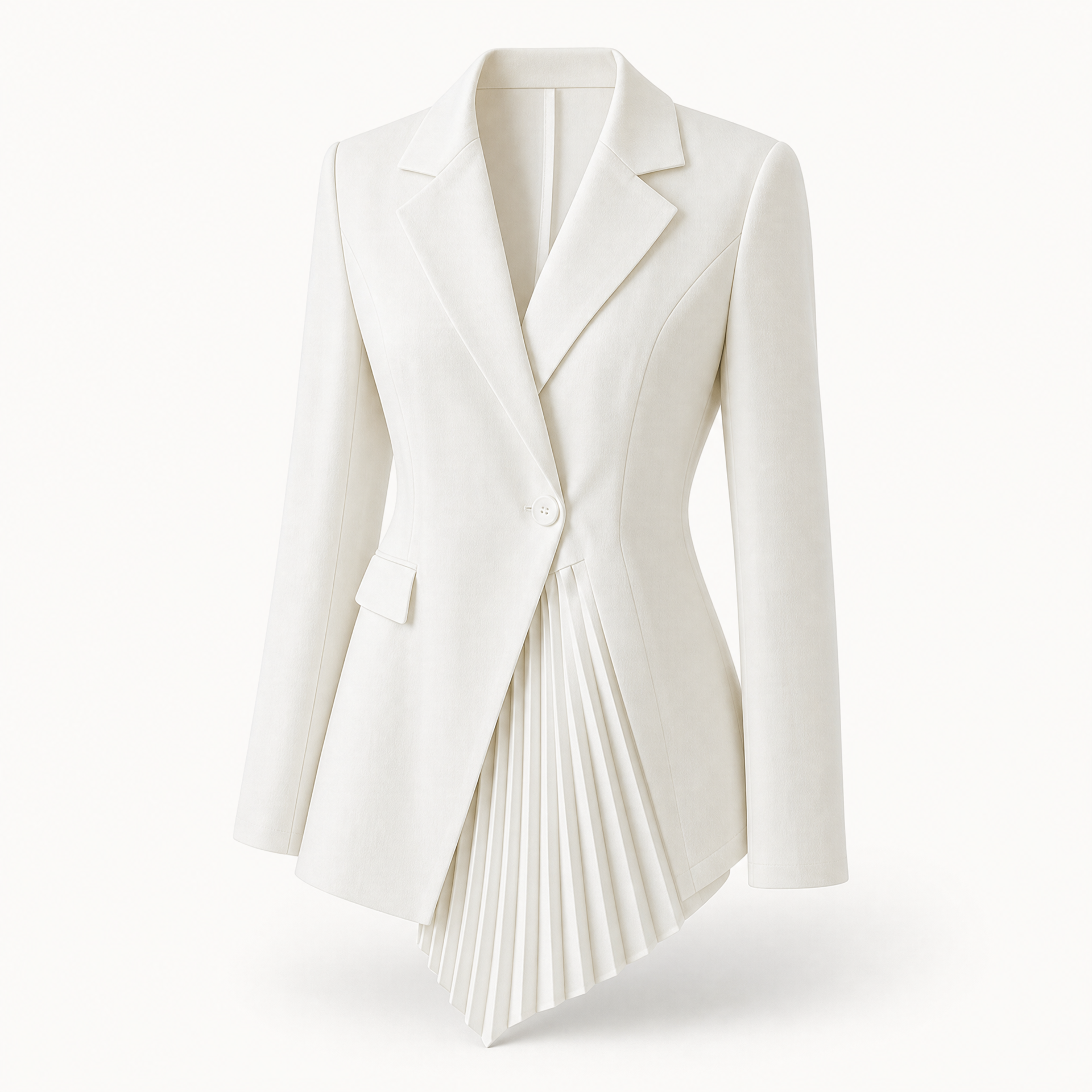 Elegant Irregular All-Match Coat for Women, shown in a clear product image