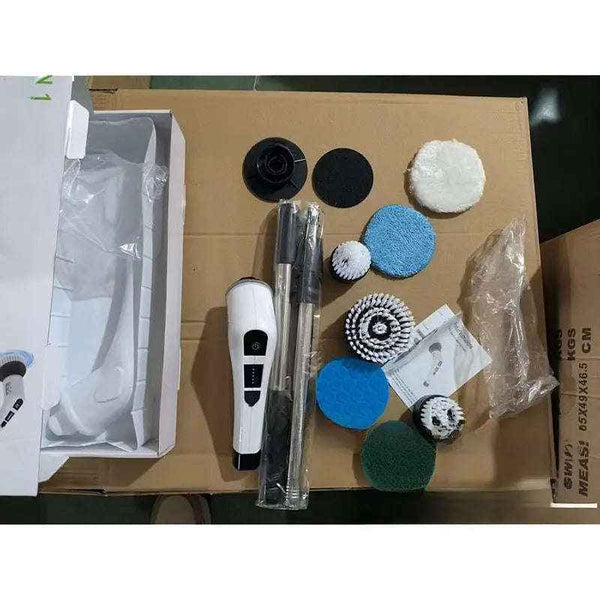 Electric cleaning brush with attachments — additional view 11
