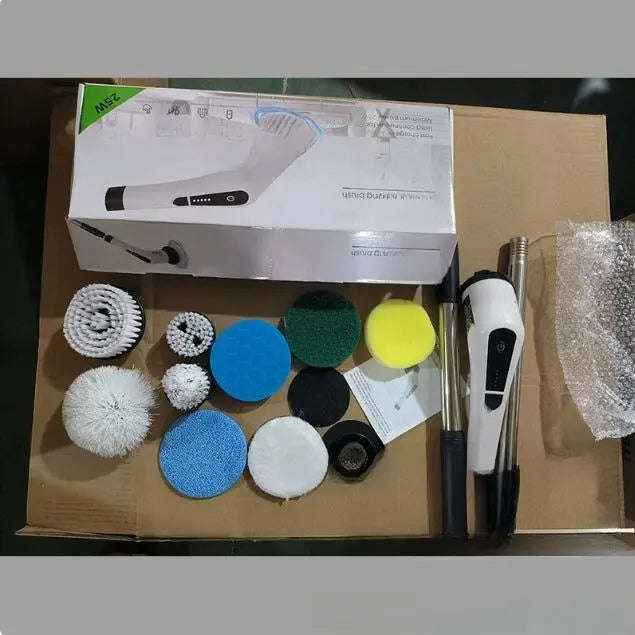 Electric cleaning brush with attachments — additional view 5