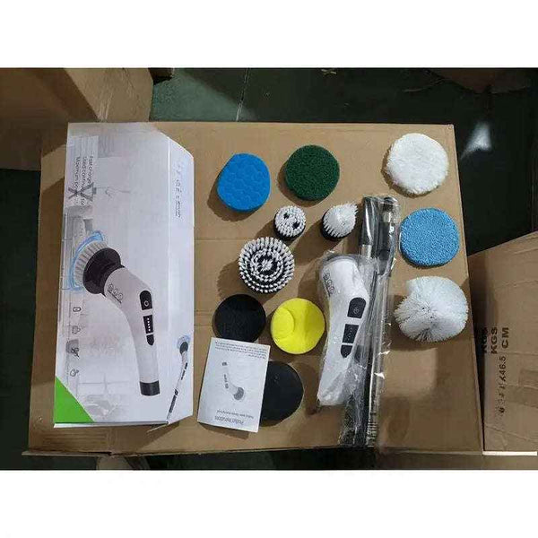 Electric cleaning brush with attachments — additional view 12