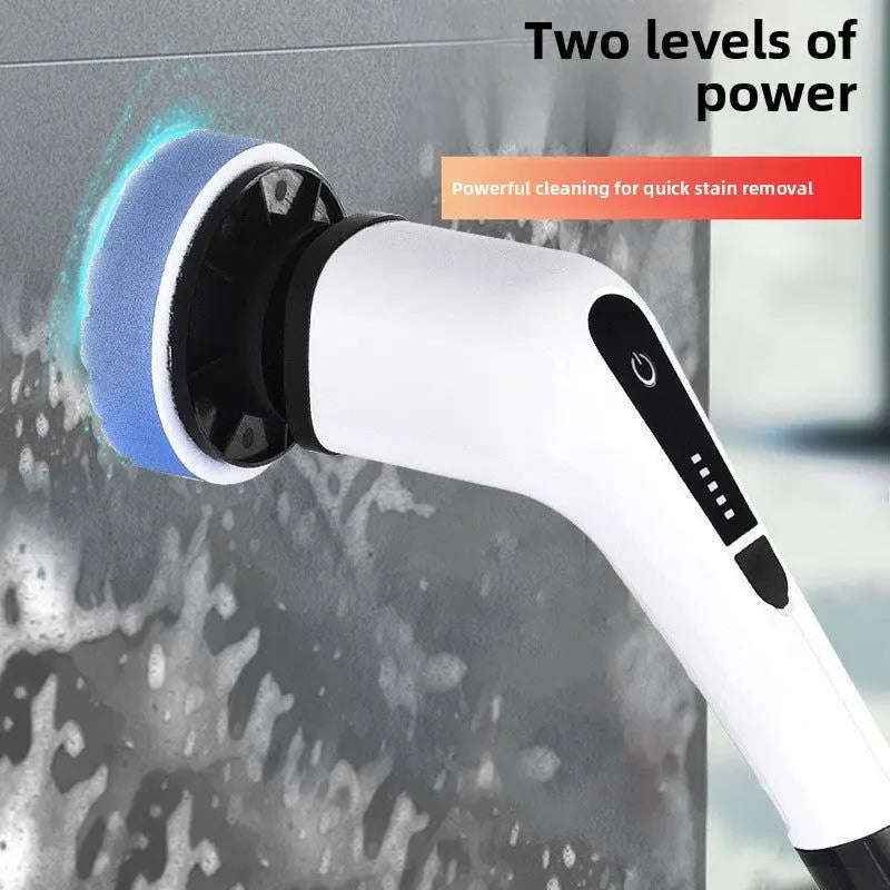 Electric cleaning brush with attachments — additional view 3