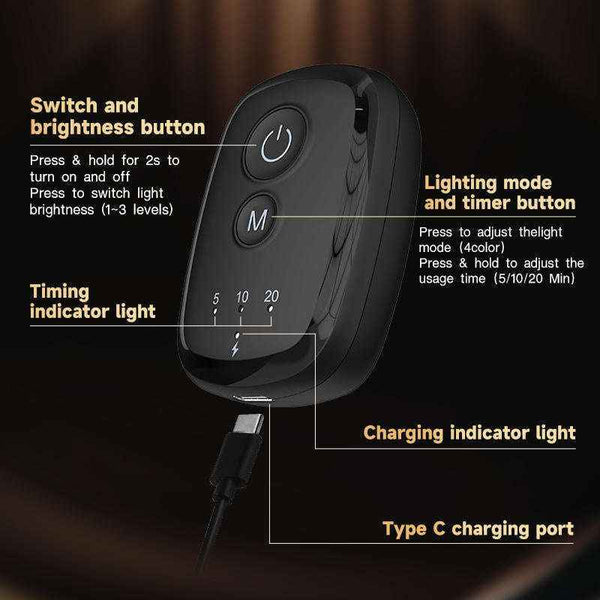 Wireless multi-color LED light face mask — additional view 8