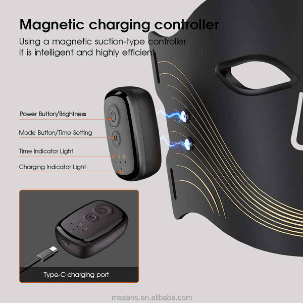Wireless multi-color LED light face mask — additional view 9